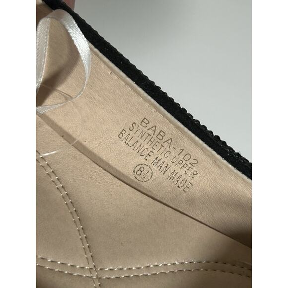 De Blossom Black Baba-102 Ballet Dressy Embellished Flats Size US 8.5 NWT - Picture 7 of 7